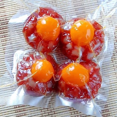 岗峰 广东凤凰盏 咸蛋黄腊肉/腊肠 (4个装) 150g